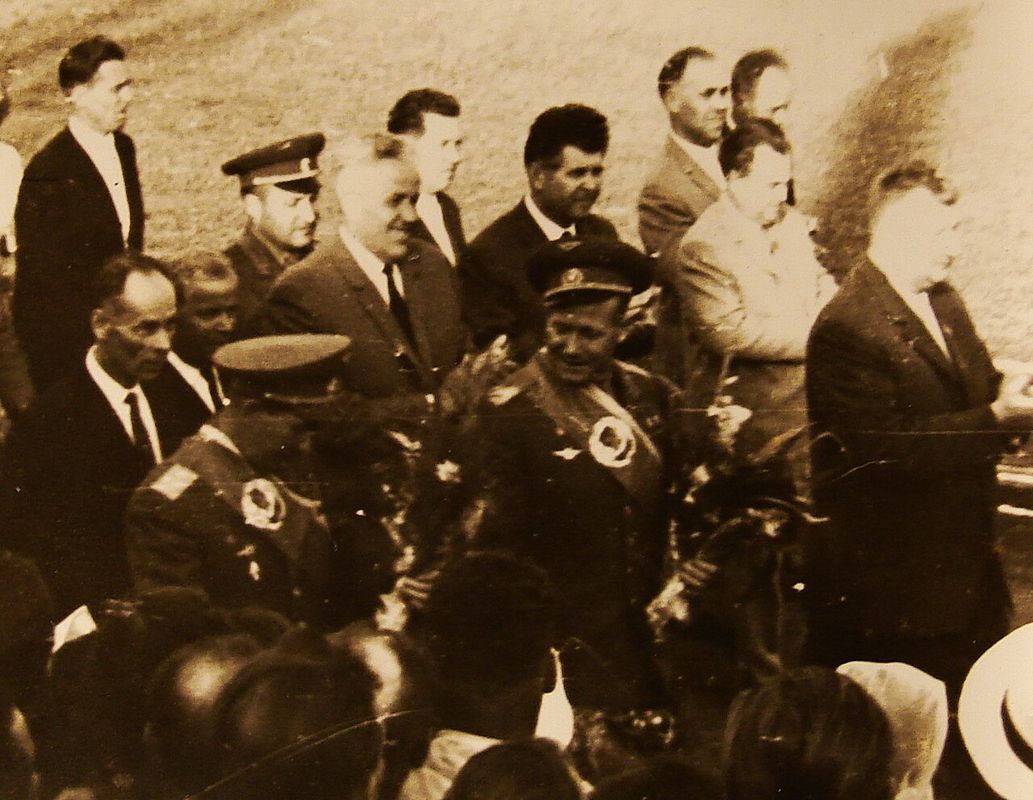 Pavel Belyayev y Alexei Leonov, tripulación de Voskhod 2.